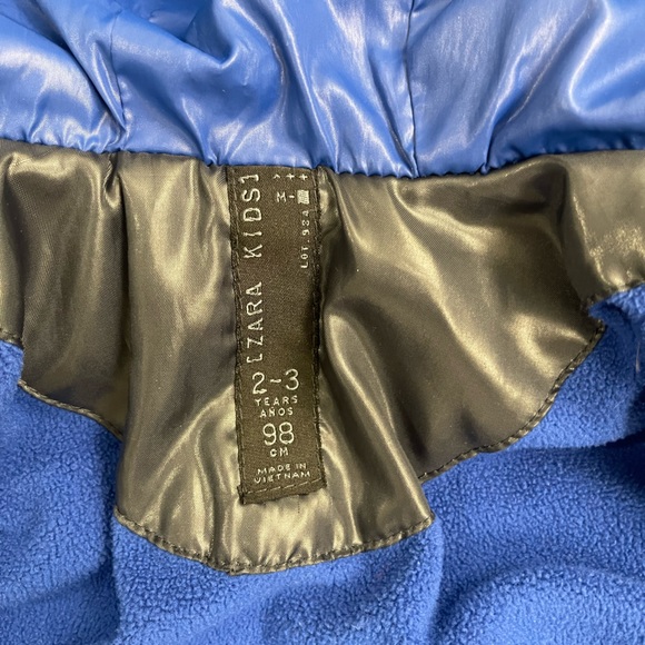 Zara Gray Puffer Jacket 2-3 - Picture 3 of 5